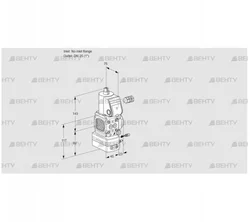 VAG1-/25R/NQAE (88016131) Газовый клапан с регулятором соотношения Kromschroder