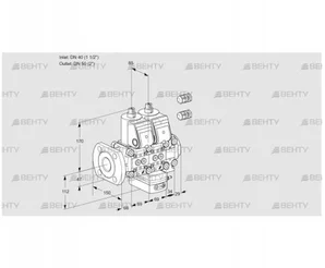 VCH2E40F/50R05NHEVWR3/PPPP/PPPP (88101887) Клапан с регулятором расхода Kromschroder