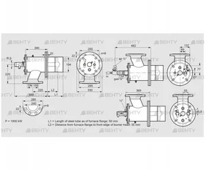 ZIO 200KBL-50/35-(38E)D (84199215) Газовая горелка Kromschroder