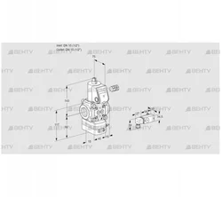 VAD115R/NW-100B (88006613) Газовый клапан с регулятором давления Kromschroder