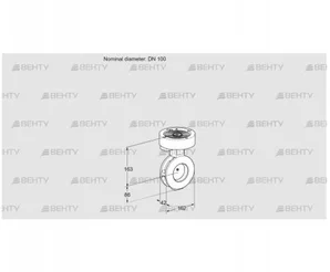 BVGF100W05 (88300047) Дроссельная заслонка Kromschroder