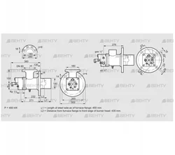 BIO 140RML-450/435-(49)E (84008053) Газовая горелка Kromschroder