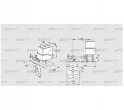 IDR250Z03D450GDW/50-07Q7TR10 (88303436) Дроссельная заслонка Kromschroder