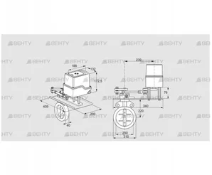 IDR250Z03D450GDW/50-07Q7TR10 (88303436) Дроссельная заслонка Kromschroder