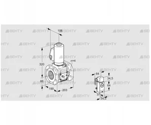 VAS7T80A05NQGLE/MM/34 (88205015) Газовый клапан Kromschroder