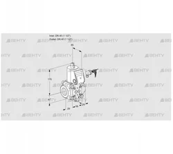 VAS240R/NQ (88008195) Газовый клапан Kromschroder