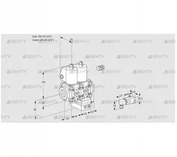 VCG1E20R/20R05NGEWL/PPPP/2--2 (88105188) Клапан с регулятором соотношения Kromschroder