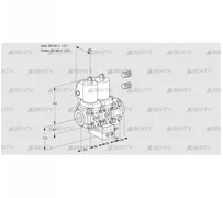 VCH2E40R/40R05NHEVWSL3/PPPP/PPPP (88107358) Клапан с регулятором расхода Kromschroder