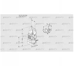 VAG1-/25R/NWAE (88003902) Газовый клапан с регулятором соотношения Kromschroder