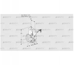 VAS240R/NW (88019287) Газовый клапан Kromschroder