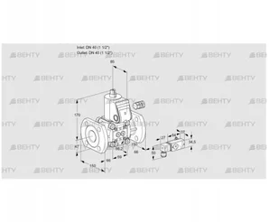 VAS240F/NW (88031103) Газовый клапан Kromschroder