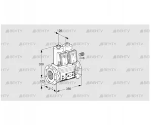 VCS8100F05NNKR3E/PPPP/PPPP (88203474) Сдвоенный газовый клапан Kromschroder