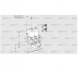 VCG1E20R/15R05NGEWL6/PPPP/PPPP (88107611) Клапан с регулятором соотношения Kromschroder