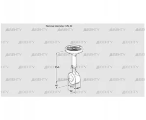 BVHS40W01A (88300181) Дроссельная заслонка Kromschroder