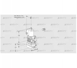 VAD2E40R/40R05FD-100WL/PP/PP (88105883) Газовый клапан с регулятором давления Kromschroder