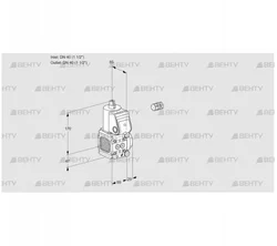 VAS2E40F/40R05FNWR/PP/PP (88102442) Газовый клапан Kromschroder