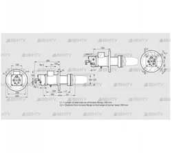 BIC 100RGL-250/285-(77)ER (84033533) Газовая горелка Kromschroder