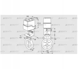 IDR125Z03A100AU/50-30W20E (88302913) Дроссельная заслонка Kromschroder