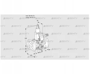 VAS350F/LW (88028202) Газовый клапан Kromschroder