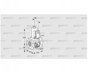 VAS7T80A05NQE/VP/PP (88206680) Газовый клапан Kromschroder