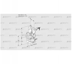 VAG240R/NWAE (88024786) Газовый клапан с регулятором соотношения Kromschroder