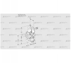 VAD115R/NK-50B (88007263) Газовый клапан с регулятором давления Kromschroder