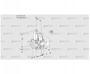 VAS3E50R/50F05NVWR/PP/PP (88106276) Газовый клапан Kromschroder