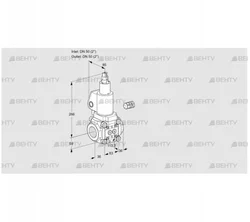 VAS350R/LWGL (88006397) Газовый клапан Kromschroder