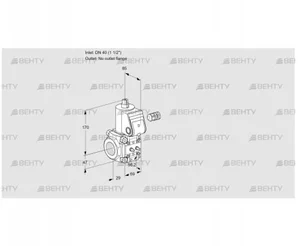 VAS240/-R/NP (88021611) Газовый клапан Kromschroder