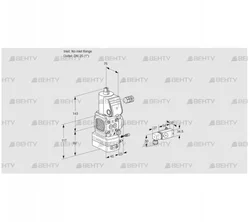 VAG1-/25R/NWAE (88034276) Газовый клапан с регулятором соотношения Kromschroder