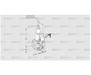 VAS250R/LQ (88000606) Газовый клапан Kromschroder