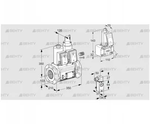 VCS8100F05NLWR3E/PPZ-/P2PP (88206567) Сдвоенный газовый клапан Kromschroder