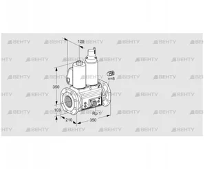 VCS8100F05NLWL3E/PPEP/PPPP (88202959) Сдвоенный газовый клапан Kromschroder