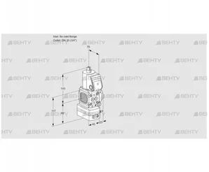 VAG1T-/20N/NQAN (88031262) Газовый клапан с регулятором соотношения Kromschroder