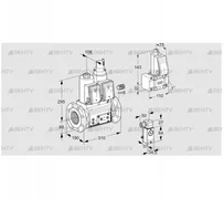 VCS780F05NLWR3E/2-PP/PPZ- (88207724) Сдвоенный газовый клапан Kromschroder