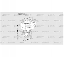 IFC340/40R05-32PPMM/40A2A (88303009) Регулирующий клапан с сервоприводом Kromschroder