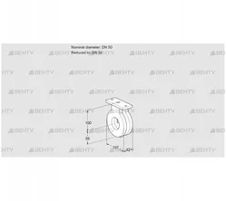 BVA50/32Z05 (88300114) Дроссельная заслонка Kromschroder