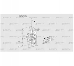 VAD115R/NW-25B (88033105) Газовый клапан с регулятором давления Kromschroder