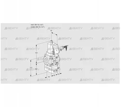 VAD115R/NWGR-50B (88031528) Газовый клапан с регулятором давления Kromschroder