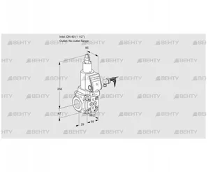 VAS240/-R/LQSR (88029924) Газовый клапан Kromschroder