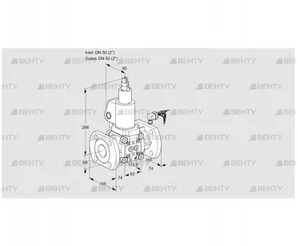 VAS350F/LWGL (88021950) Газовый клапан Kromschroder