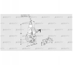 VAS240R/LWSR (88010955) Газовый клапан Kromschroder