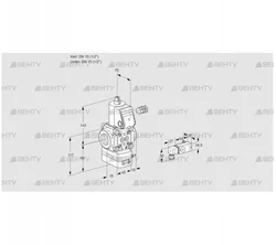 VAD115R/NW-100B (88030784) Газовый клапан с регулятором давления Kromschroder