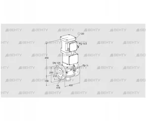 VK 125F06PA93VF (85311097) Газовый клапан с приводом Kromschroder