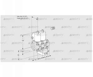 VCD1E15R/15R05ND-50WL/PPPP/PPPP (88106630) Регулятор давления Kromschroder