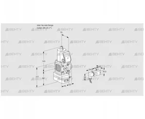 VAG1T-/25N/NQAA (88012668) Газовый клапан с регулятором соотношения Kromschroder