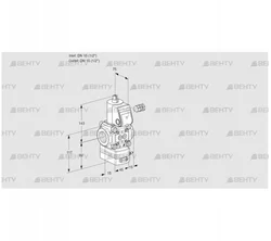 VAD115R/NW-50B (88001336) Газовый клапан с регулятором давления Kromschroder