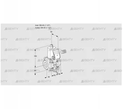 VAS340R/NW (88001040) Газовый клапан Kromschroder