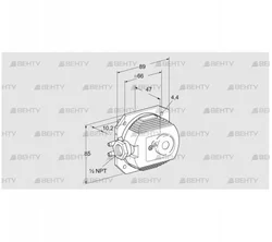 DL 40KT-3 (84444596) Датчик-реле давления воздуха Kromschroder