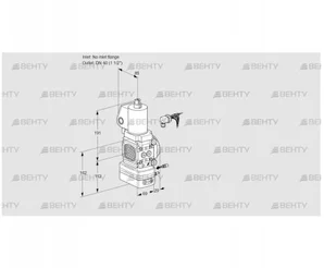 VAG2-/40R/NWSLAE (88019389) Газовый клапан с регулятором соотношения Kromschroder